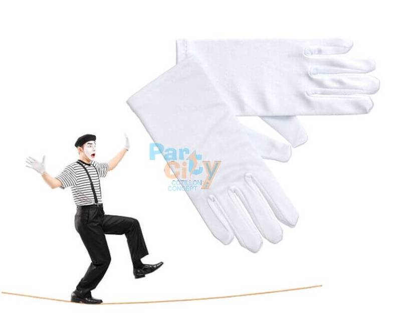 GUANTES CORTOS BLANCOS