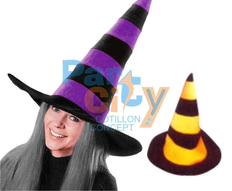 SOMBRERO BRUJA RAYADO