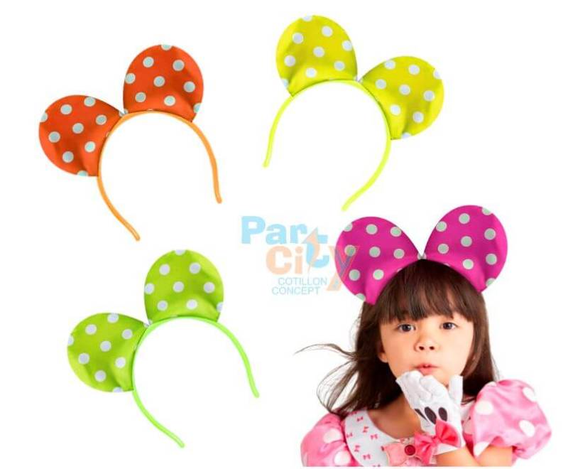 VINCHA MINNIE DE TELA SIN LUZ