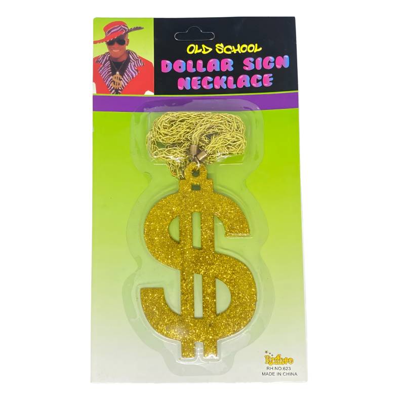 COLLAR SIMBOLO PESOS GRANDE C/ GIBRE