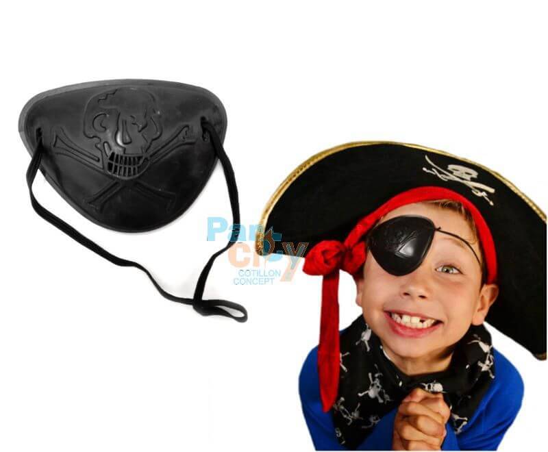 PARCHE PIRATA NEGRO LISO
