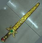 ESPADA CON PIEDA EN MANGO DORADO CON FUNDA