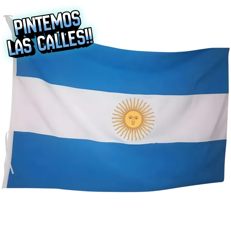 BANDERA ARGENTINA TELA 90X150CM X12
