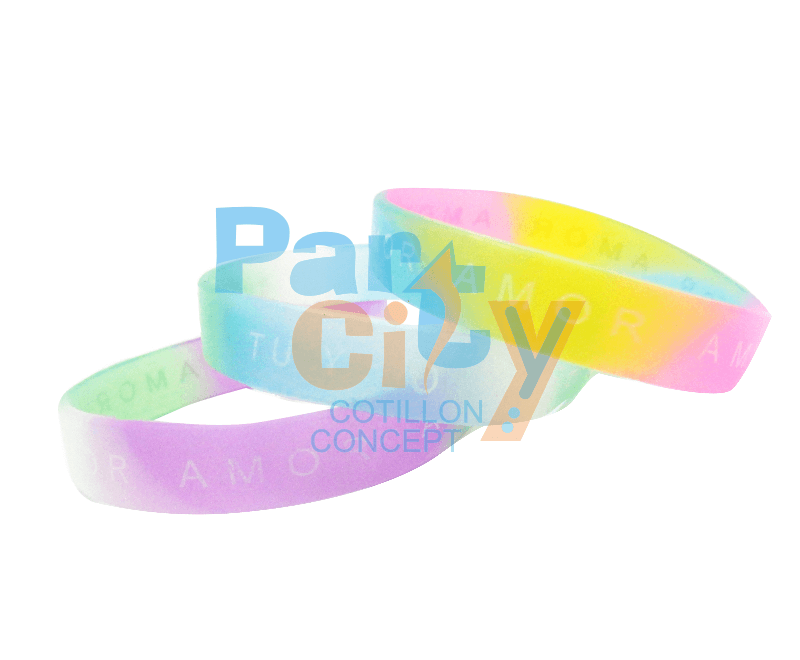 PULSERAS DE SILICONA CON FRASES