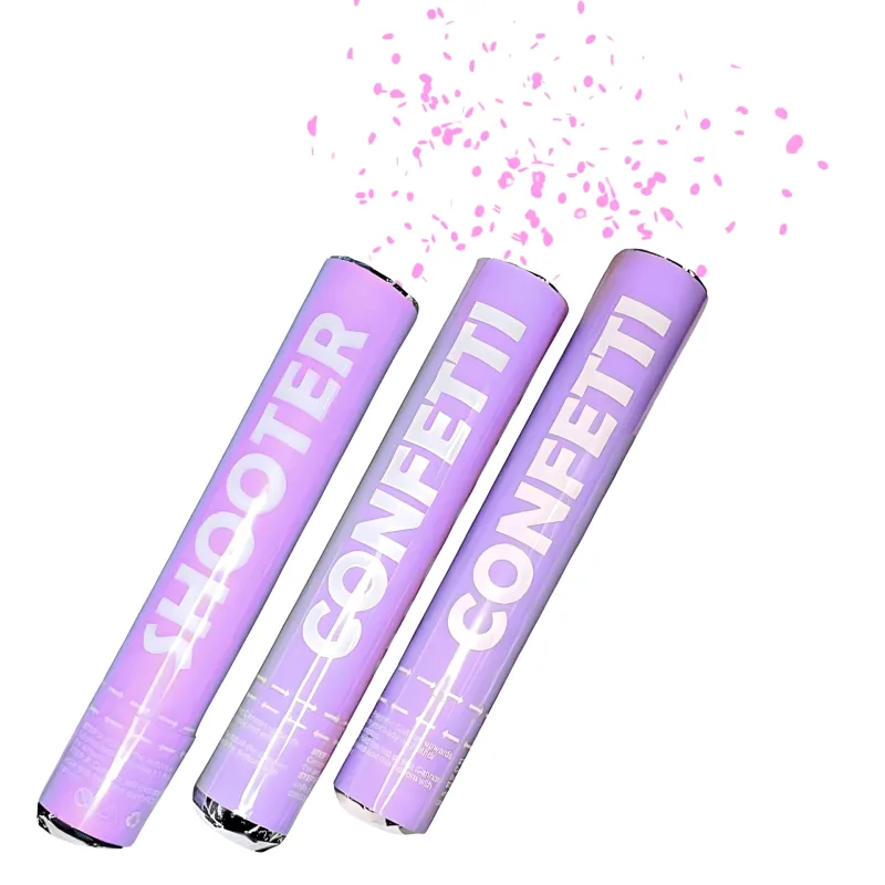 POPPER LANZA PAPELES PASTEL LILA X12