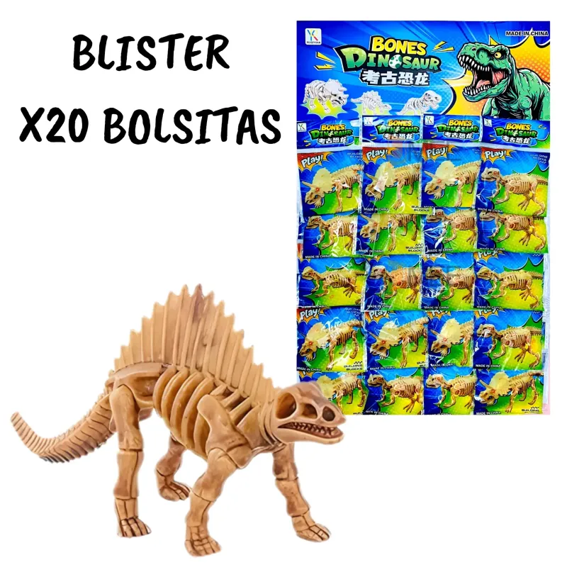 BOLSITAS CON DINOSAURIOS PARA ARMAR X20