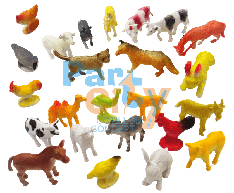 ANIMALES DE GRANJA CHICOS X12