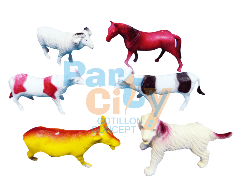 ANIMALES DE LA GRANJA MEDIANOS X6