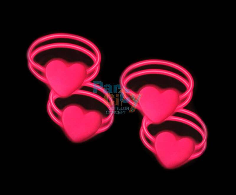 PULSERA QUIMICA CORAZON x2