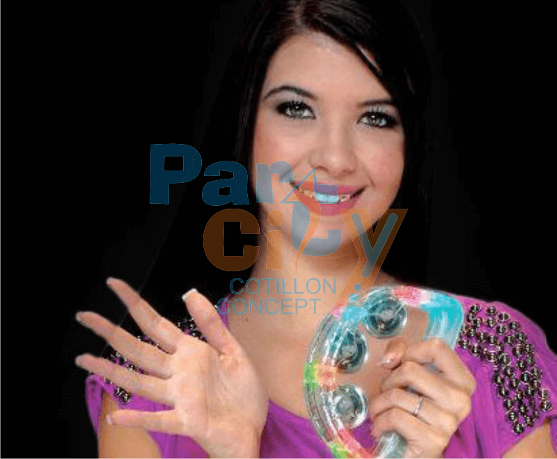 pandereta chica con luz