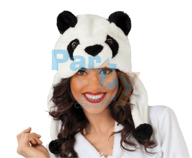 SOMBRERO PELUCHE OSO PANDA