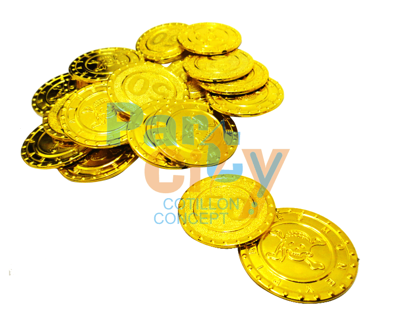 Monedas pirata de oro x24