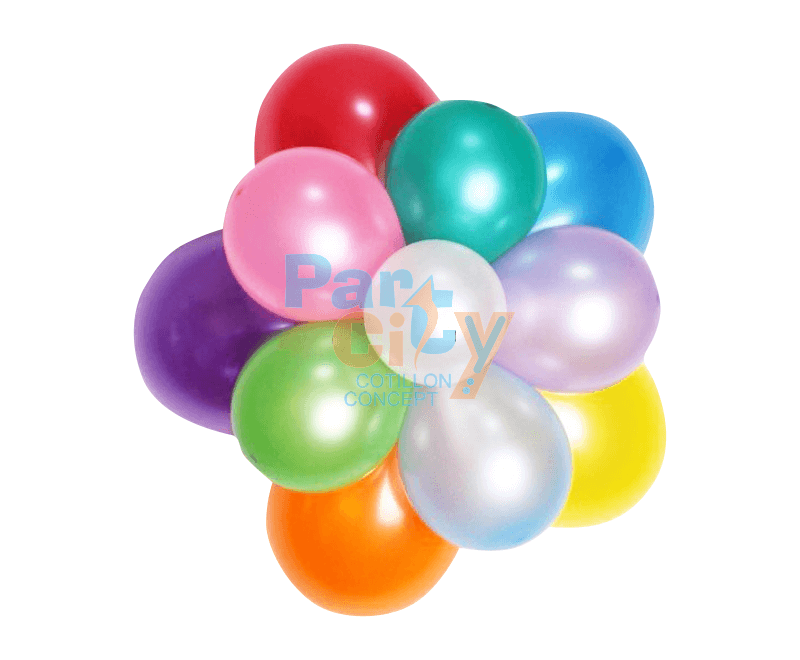 GLOBO PERLADO MULTICOLOR X50