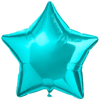 GLOBO METALIZADO ESTRELLA CELESTE 18 PULGADAS X10