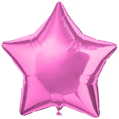GLOBO METALIZADO ESTRELLA ROSA 18 PULGADAS X10