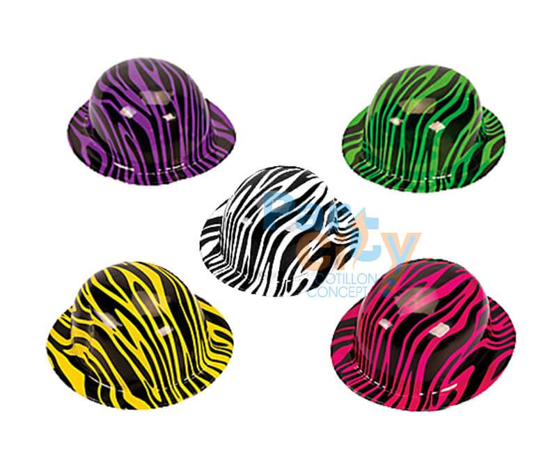 SOMBRERO BOMBIN PLASTIFICADO CEBRA