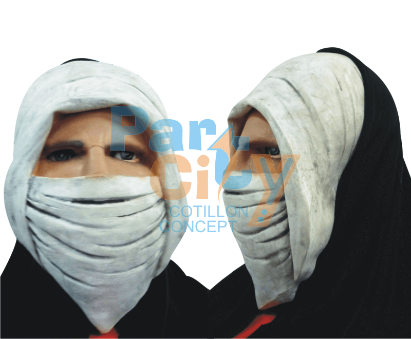 MASCARA ARABE BLANCA DE LATEX