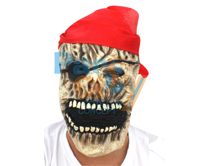 MASCARA PIRATA CALAVERA CON PAÑUELO