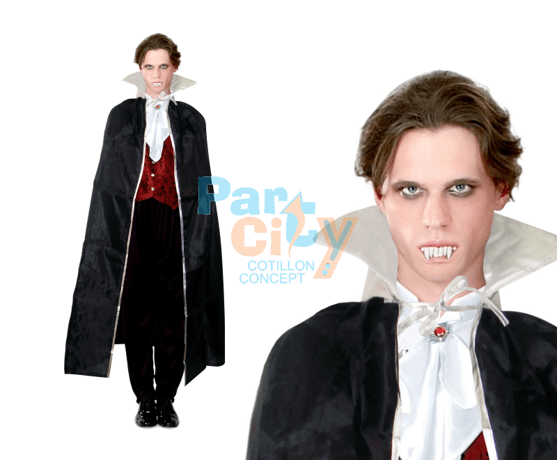 CAPA DRACULA CUELLO PLATA