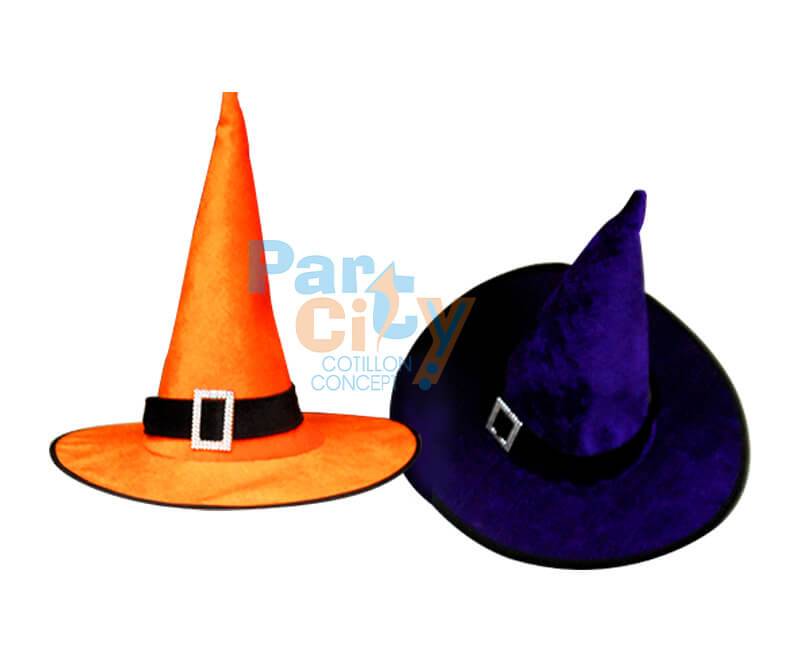 SOMBRERO BRUJA A LUNARES