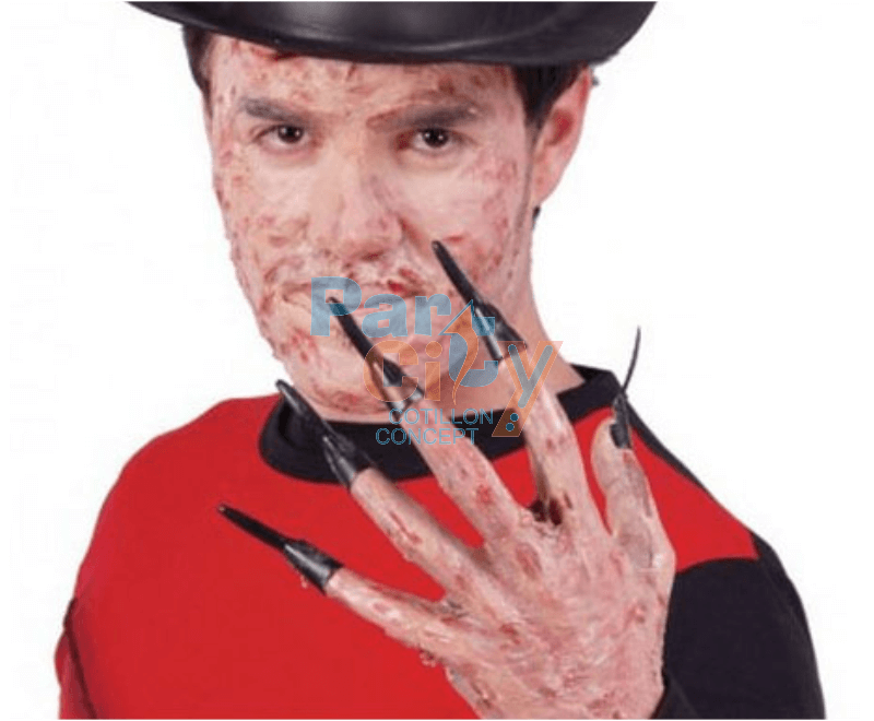 DEDOS CON UÑAS HALLOWEEN