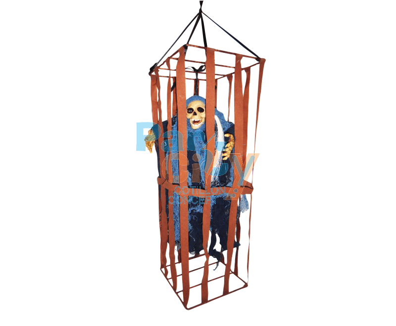 JAULA CON PRESO HALLOWEEN 50 cm