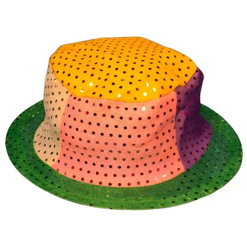 GALERA BAJA CON LENTEJUELAS MULTICOLOR