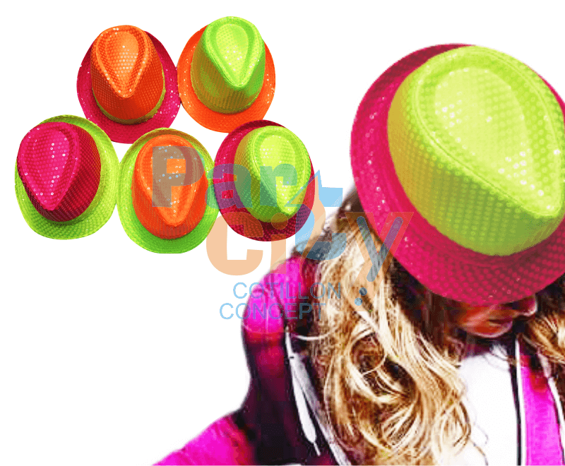 SOMBRERO FLUO DOS COLORES