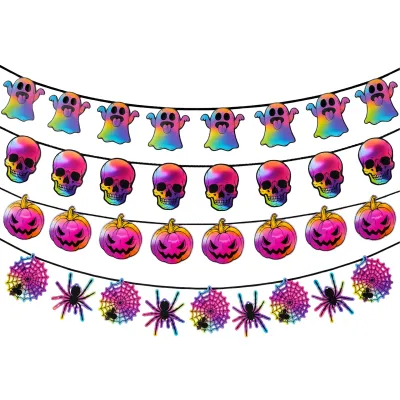 *Preventa* Guirnaldas Halloween Multicolor X6 Unidades
