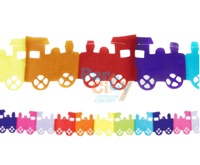 GUIRNALDA Tren 3mts. De papel