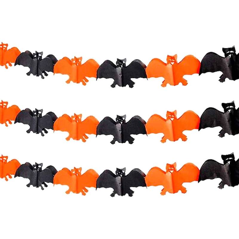 GUIRNALDA Halloween x3 de papel