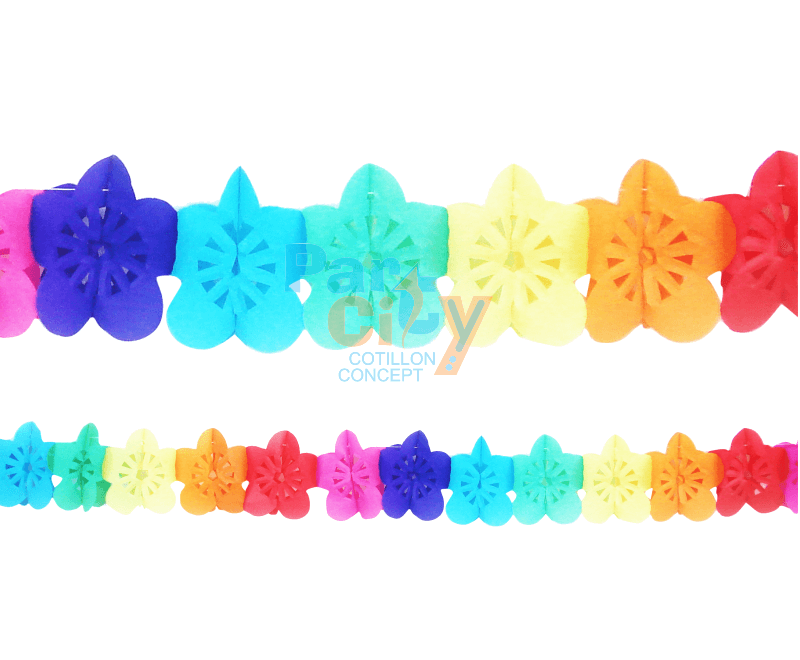 GUIRNALDA Papel flor Calada 12x300cm