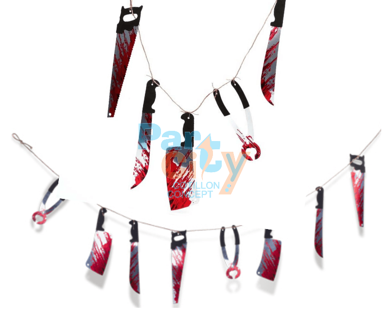 GUIRNALDA Colgante terror 2,4 mt de papel
