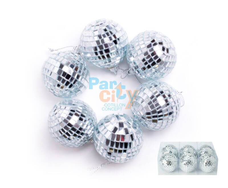 BOLA ESPEJADA 4CM 6 UNIDADES X6 CAJITAS