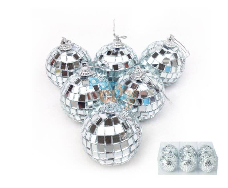 BOLA ESPEJADA 5CM 6 UNIDADES X6 CAJITAS