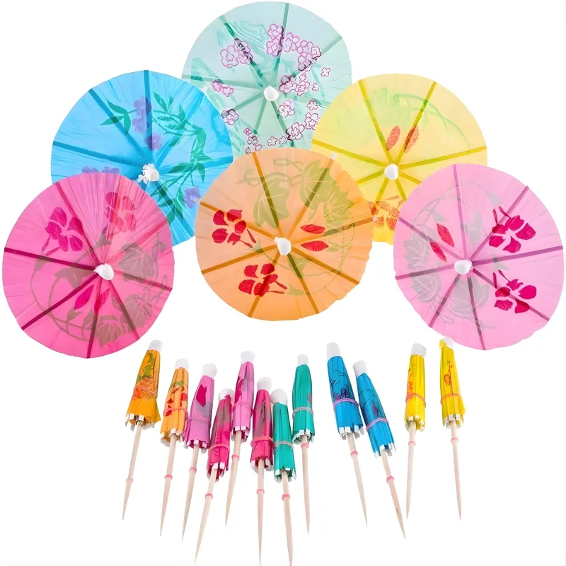 SOMBRILLAS COCKTAIL COLORES 10 UNIDADES X12