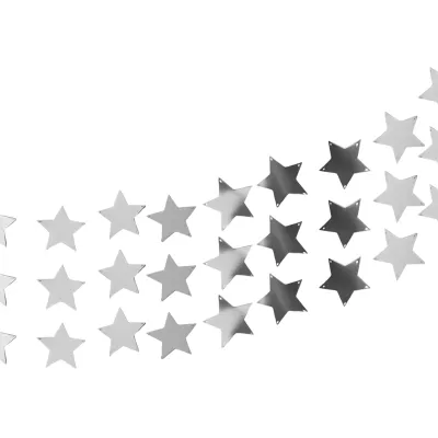 GUIRNALDA METALIZADA ESTRELLAS DORADO X10