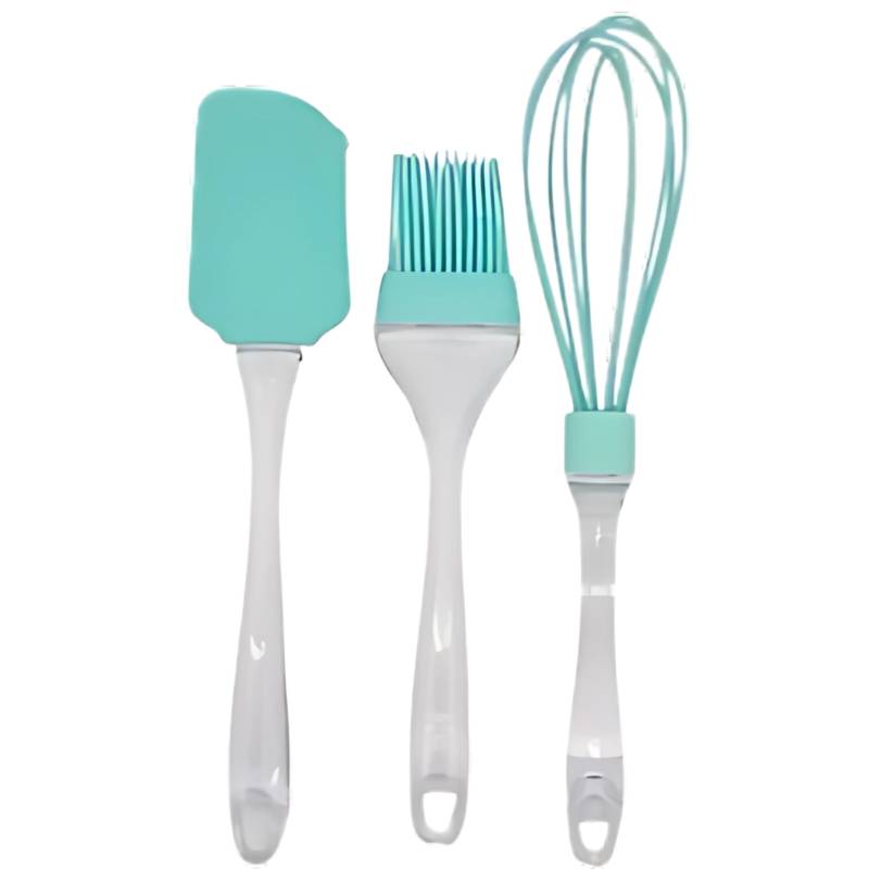 SET UTENSILIOS SILICONA CELESTE X6 SET