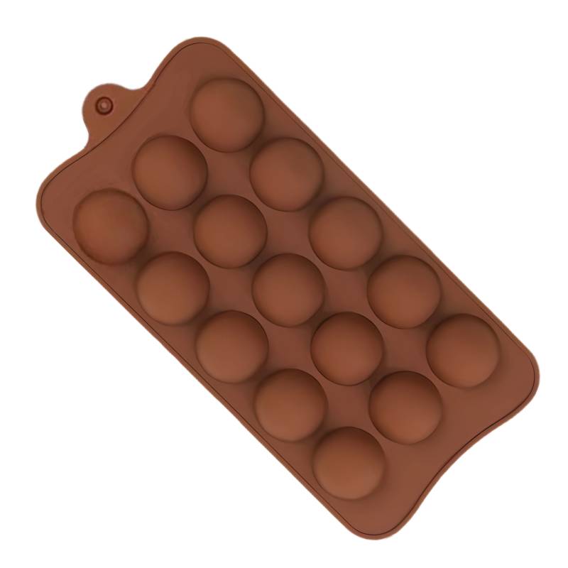 MOLDE DE SILICONA PARA BOMBONES X10 FORMA DE BOLA