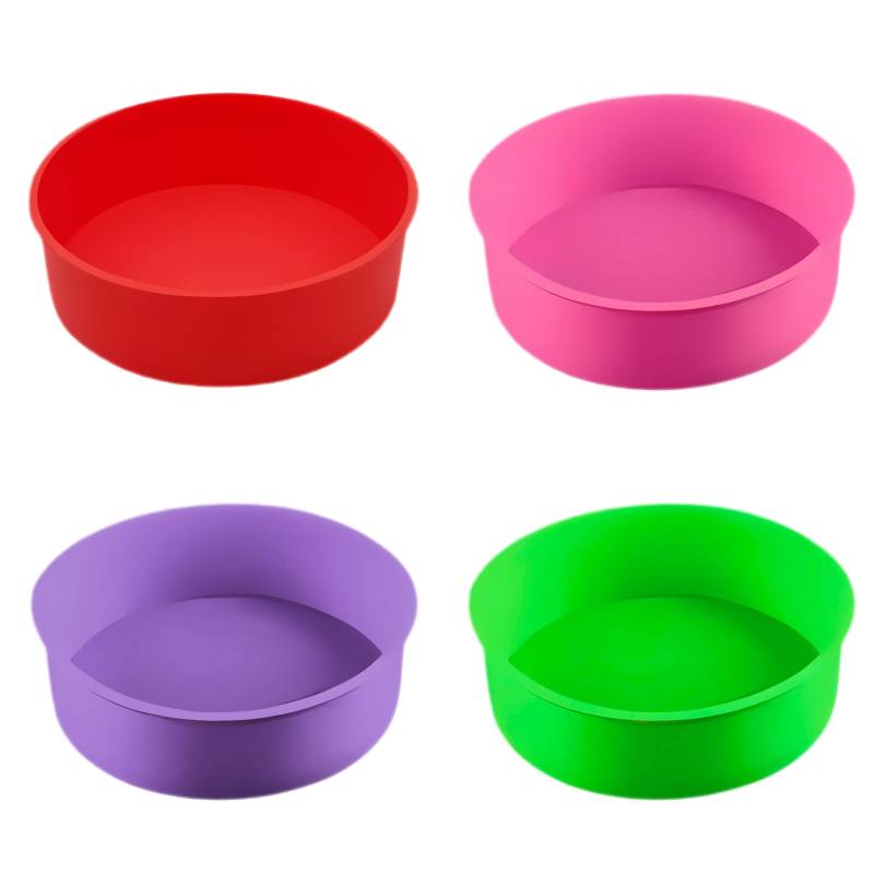 MOLDE DE SILICONA PARA TORTA X4 SURTIDOS