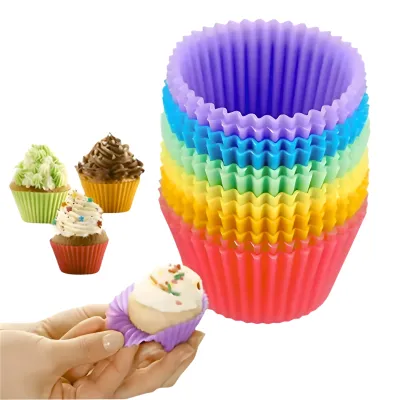 MOLDE DE SILICONA PARA MUFFINS INDIVIDUALES X12 SURTIDOS