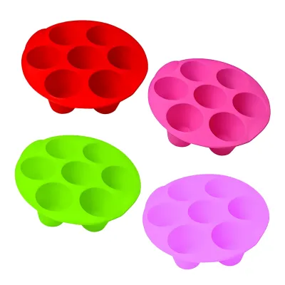 MOLDE DE SILICONA PARA MUFFINS 7 CAVIDADES X4 SURTIDOS