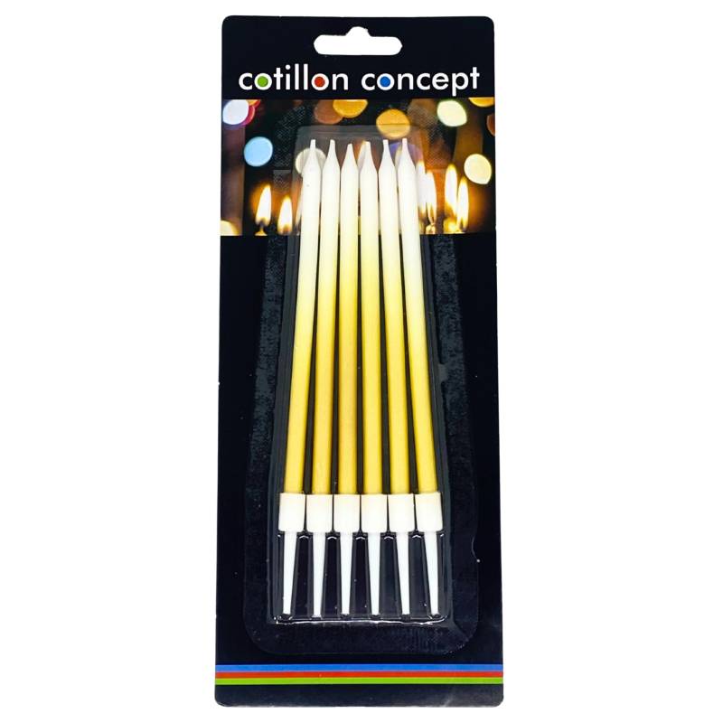 VELAS DEGRADE DORADAS BLISTER X6 UNIDADES