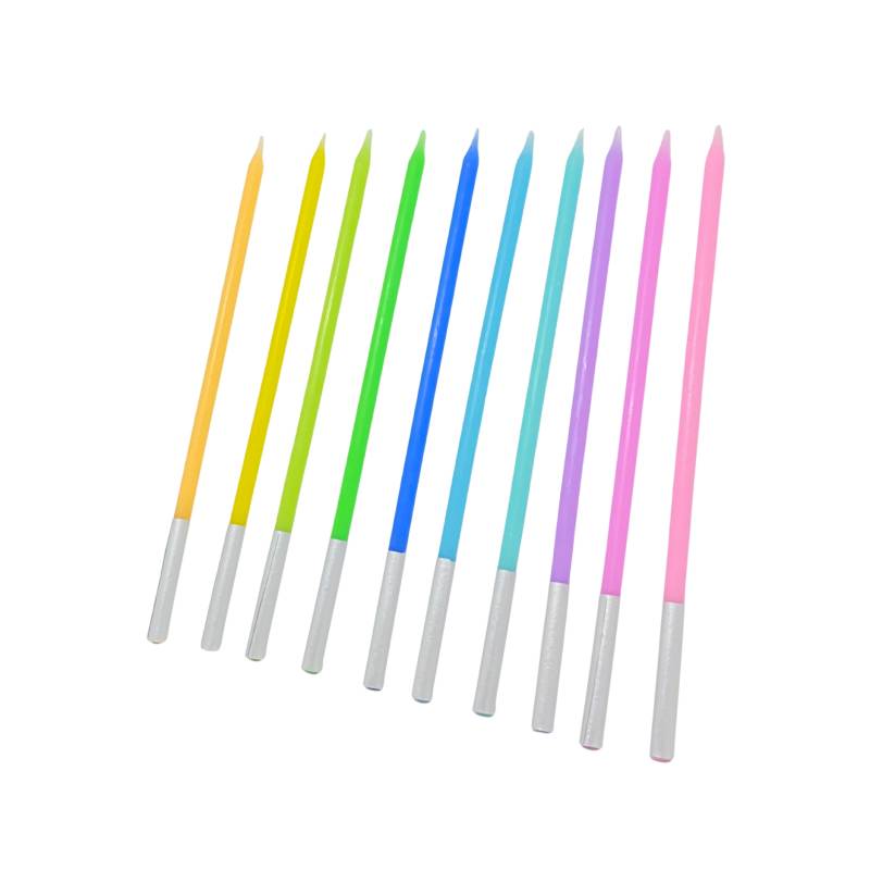 VELAS ARCO IRIS BLISTER X10 UNIDADES