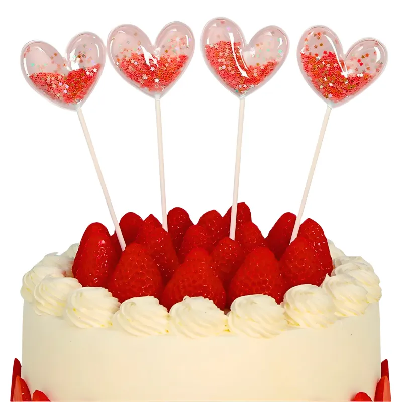 *Preventa* Cake Topper Corazones Globito
