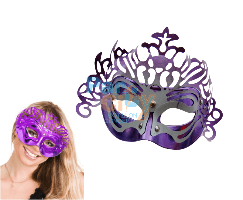 MASCARA METAL CON APLIQUE