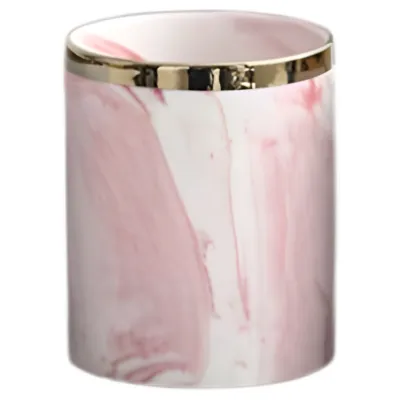 ENVASE PARA FABRICACIÓN DE VELAS MARMOLADO ROSA X6 UNIDADES