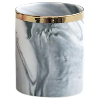 ENVASE PARA FABRICACIÓN DE VELAS MARMOLADO NEGRO X6 UNIDADES