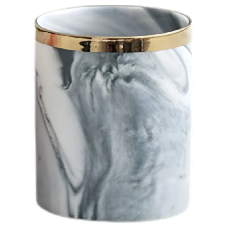 ENVASE PARA FABRICACIÓN DE VELAS MARMOLADO NEGRO X6 UNIDADES