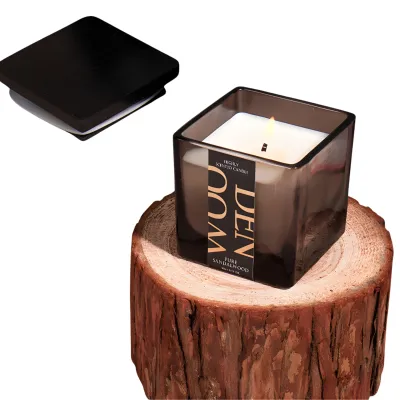VELA IMPORTADA EN ENVASE CUADRADO NEGRO - EBONY ROSE X3 UNIDADES